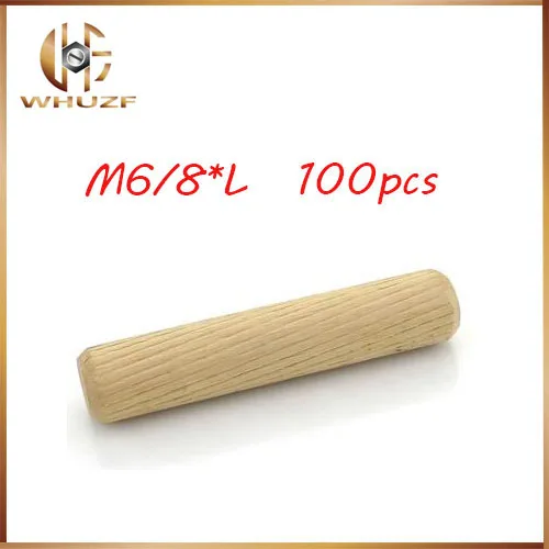 Дюбель 100 шт. в партии диаметром 6/8 мм из твердой древесины|wooden dowels|pin doweldowel wood |