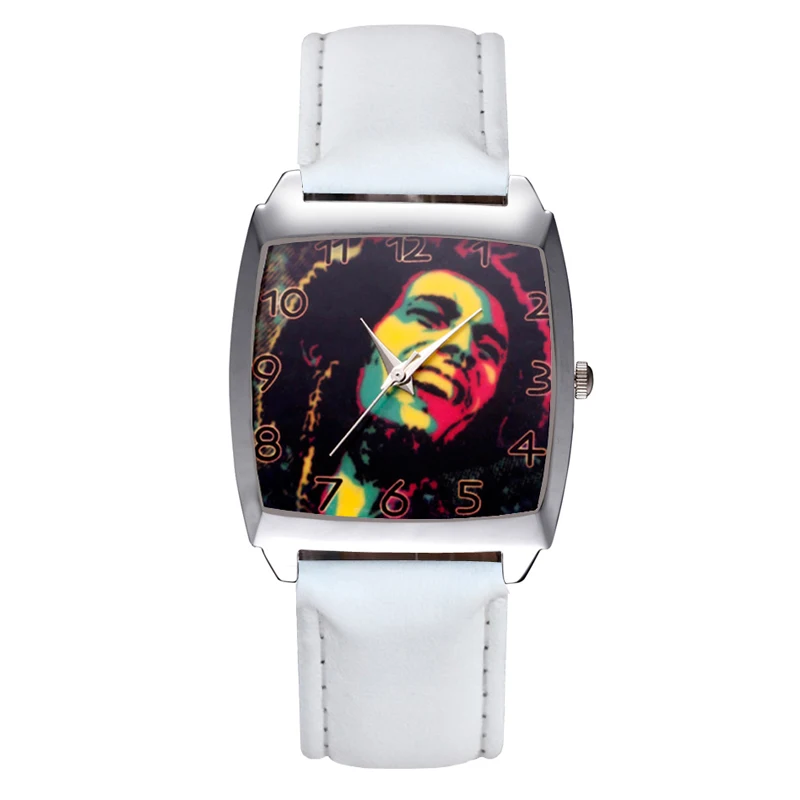 

Cartoon Style Rectangle Dial Children's Women's Kids Student Boys Girls Quartz Leather Wrist Watch JD37