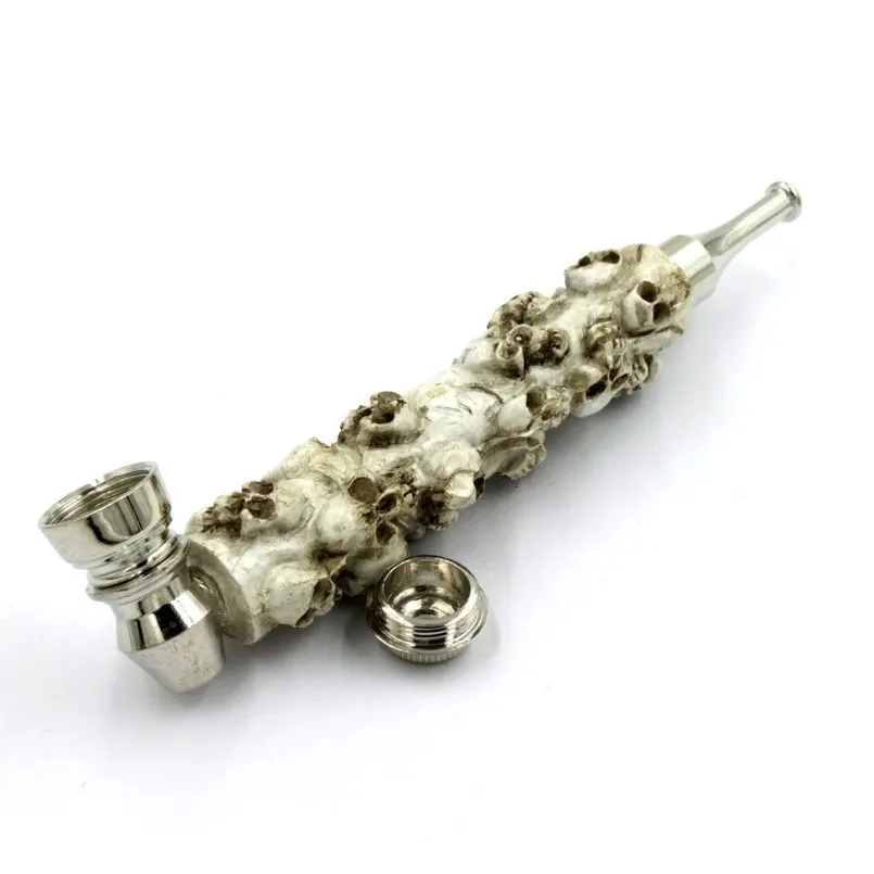 Новинка трубка в виде черепа для курения из белой смолы аксессуары инструменты