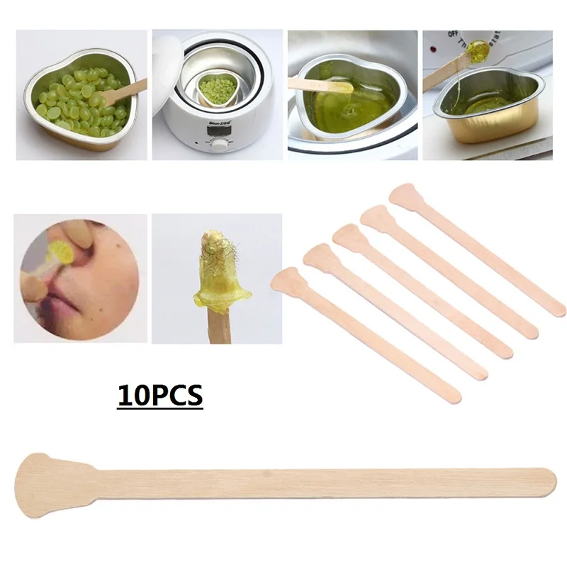 10PCS Wax Sticks 100 г/пакет восковые бобы для депиляции, горячая пленка, жесткие восковые гранулы, восковые бобы, женское тело, лицо, бикини, удаление волос, инструменты для бобов - Цвет: 10PCS Wax Sticks