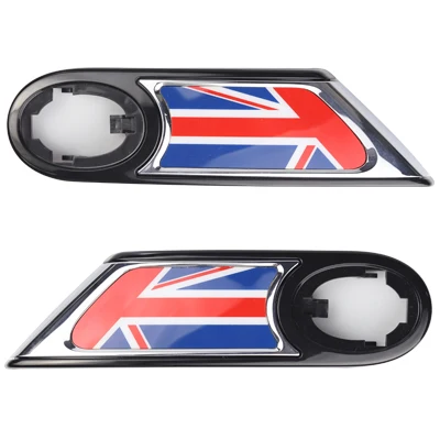 Union Jack Абсолютно ABS материал УФ защищенный классический стиль оригинальные боковые жабры для mini cooper R55 R56 R57 R58 R59(2 шт./компл - Название цвета: Union Jack