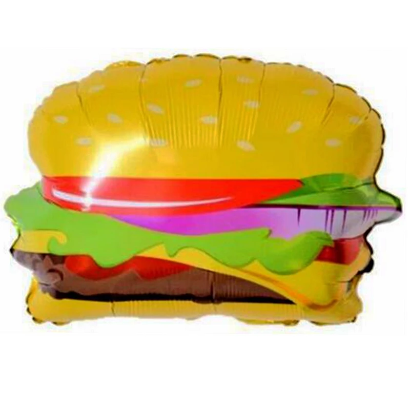 1 шт. мороженое гамбургер Форма Фольга шары с днем рождения украшения поставки