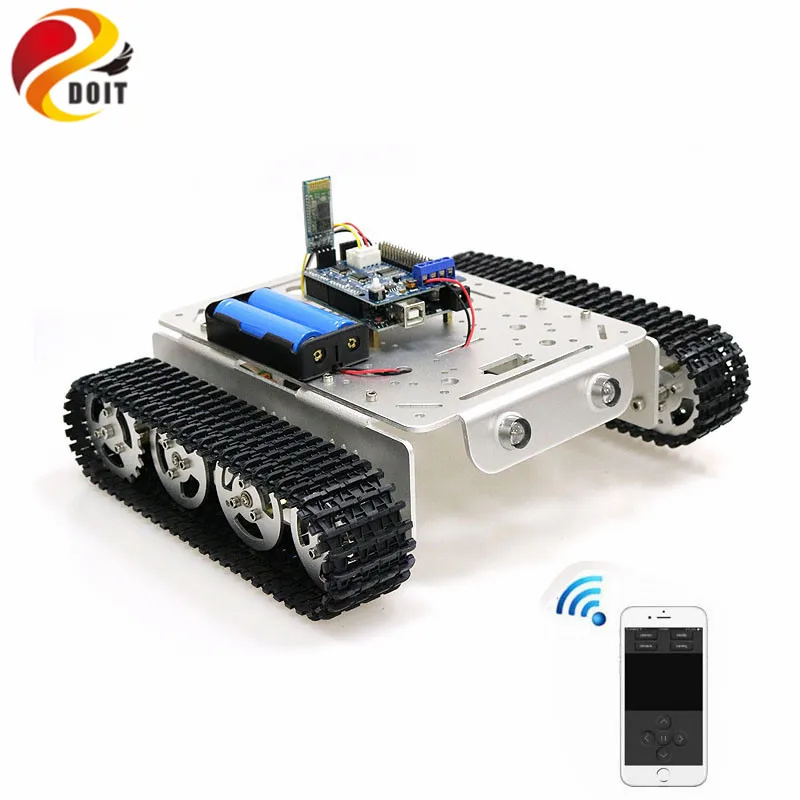 T200 ручка/Bluetooth/Wi Fi RC управляемый робот танк шасси автомобильный комплект для Arduino