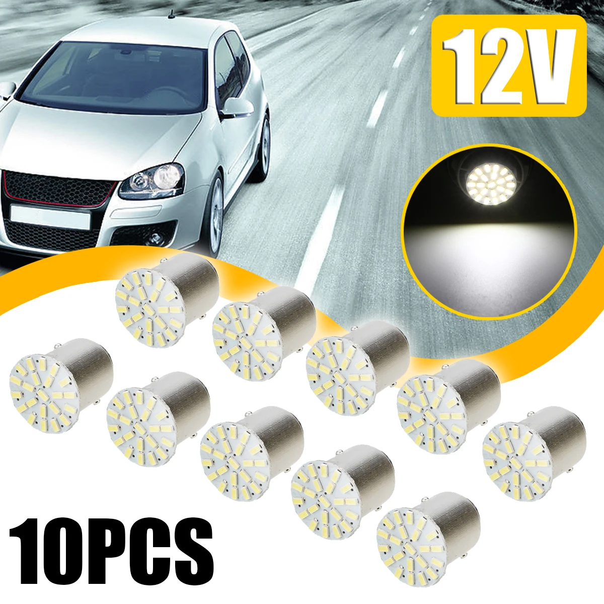 10 шт./компл. автомобильный тормоз Lihgts 1157 BAY15D 3014 22 SMD светодиодный автомобиля