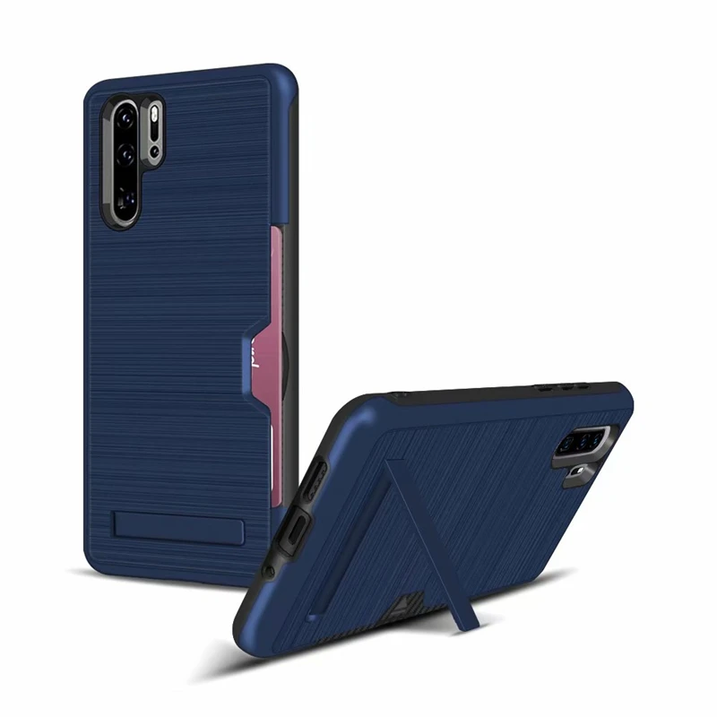Чехол для телефона Huawei P30 Pro гибридный держатель карт армированный Твердый чехол