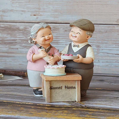 3 Счастье, дедушка, пара украшения, подарки, креативные фигурки украшения для дома, аксессуары современные - Цвет: 3
