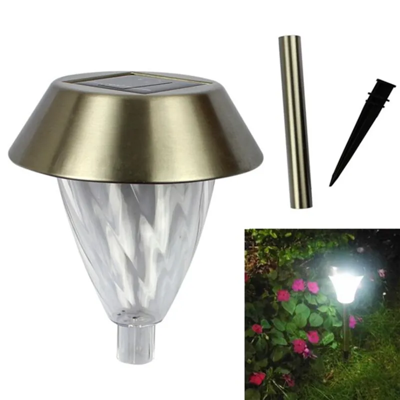 Светодиодный светильник LumiParty из нержавеющей стали с питанием от солнечной