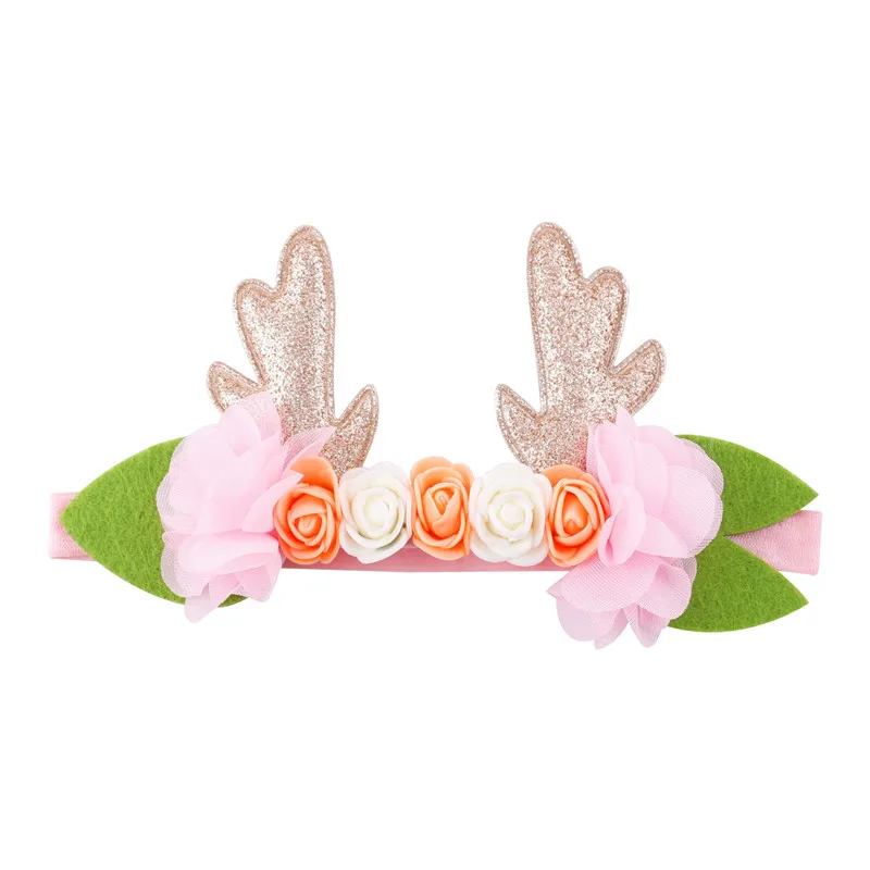 Детские повязки на голову для девочек Пасхальная повязка с цветами и кроликом