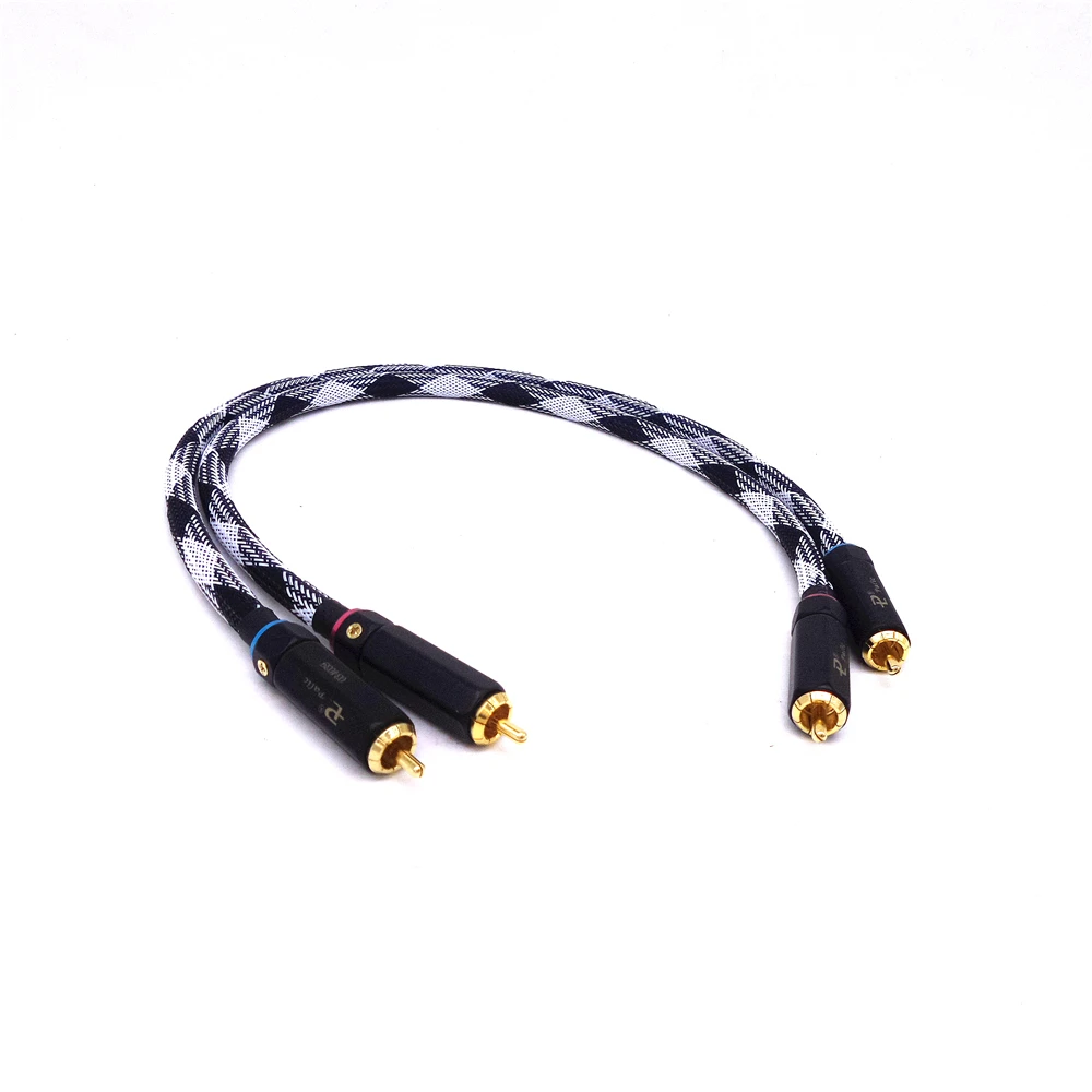 

Hi-Fi Магнитный кабель с серебряным покрытием, кабель RCA 4N 99.99%, профессиональный аудиокабель с серебряным покрытием 2RCA, 1 пара, кабель rca