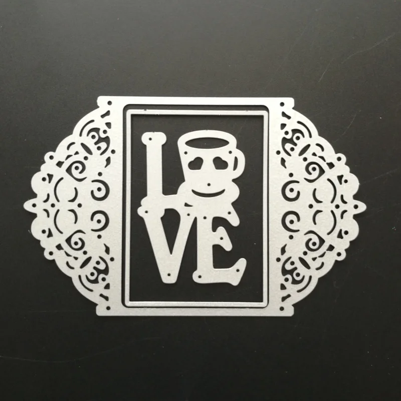Love frame Metal Cutting Dies Stencils for DIY Scrapbooking photo album Decorative Embossing Paper Cards | Канцтовары для офиса и