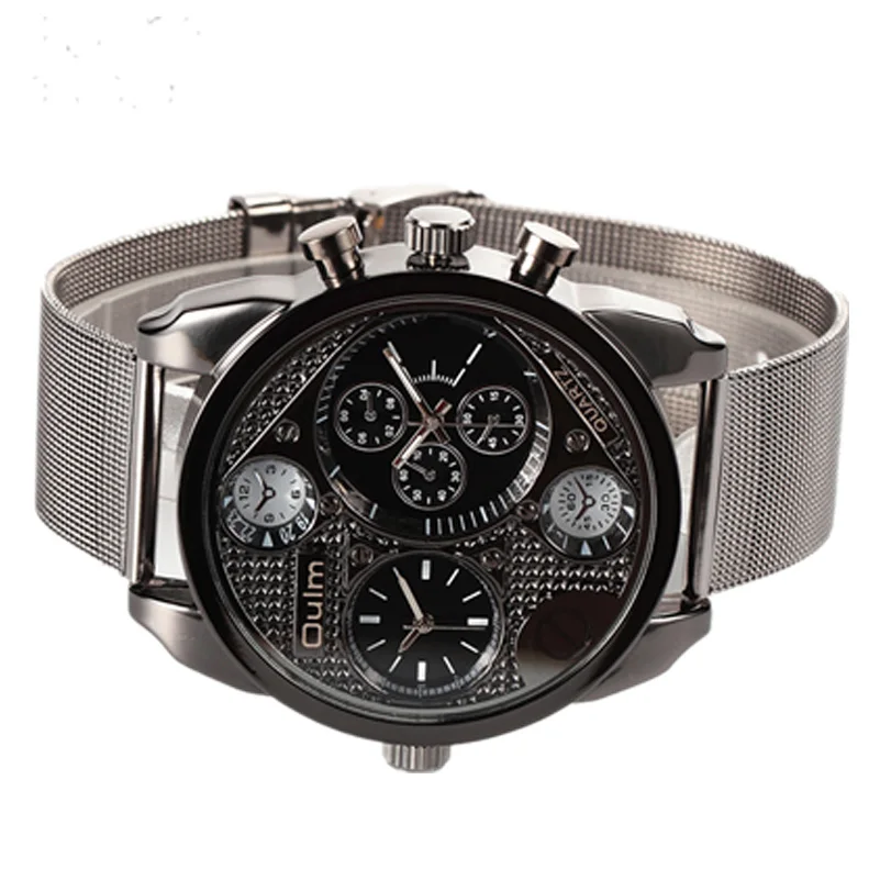 Oulm известный бренд кварцевые мужские часы Топ Роскошные Кварцевые наручные Relogio