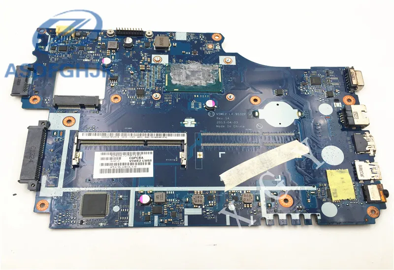 Материнская плата для ноутбука Acer E1 532 572 системная V5WE2 LA 9532P DDR3L SR1E3 CPU