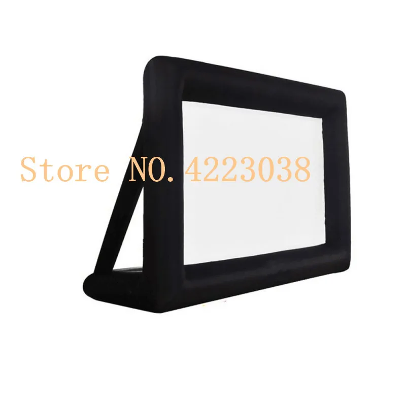 black frame Насос 8 м* 6 м надувной Мега экран-холст проекционный экран для наружных надувных вечеринок - Цвет: black frame