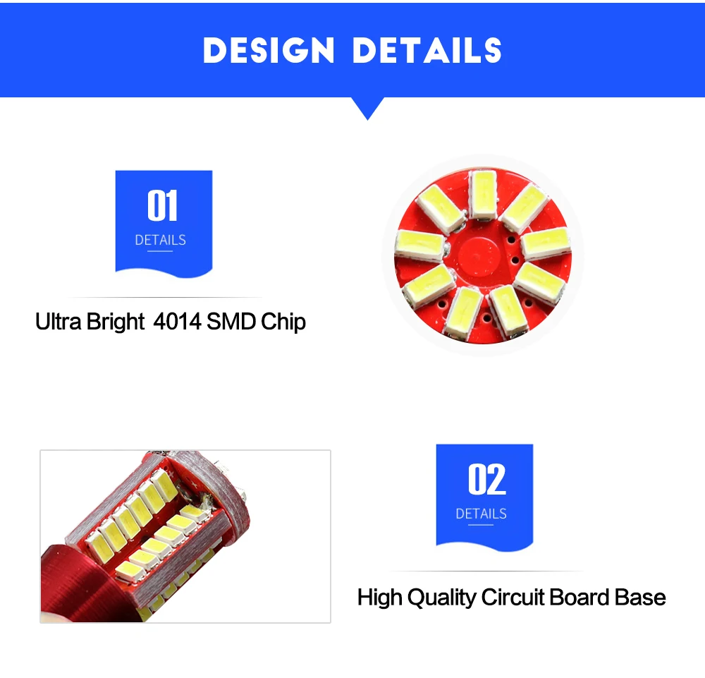 Aeing 1 шт. 12 V супер яркий BAY9s H21W 433D 3014 57SMD без OBC/Canbus Error Free светодиодный Клин туман/индикатор/фонарь заднего света лампы