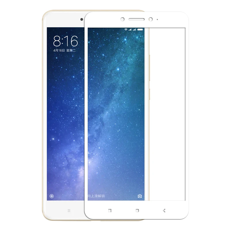 2 шт закаленное стекло Xiaomi Mi Max 2 Защитная пленка для экрана Xiaomi Mi Max 2 Max2 6,44 дюймов Защитная пленка для экрана полное покрытие