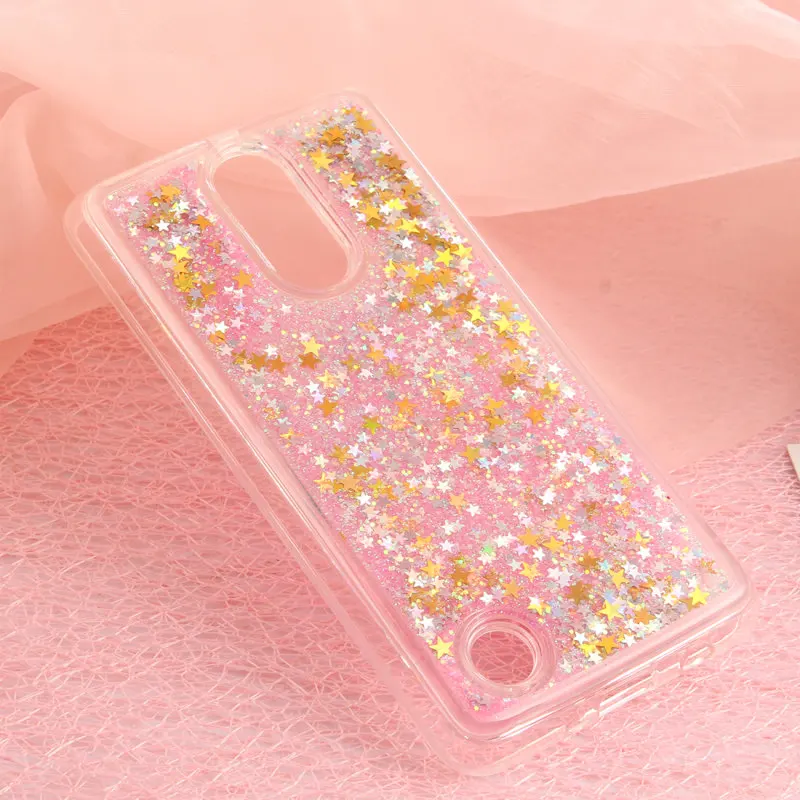 Liquid phone Case sFor LG K8 K10 2017 P8 P9 Lite Lenovo K6 Note Cases Glitter Dynamic Quicksand Sand Soft TPU Back Cover |
