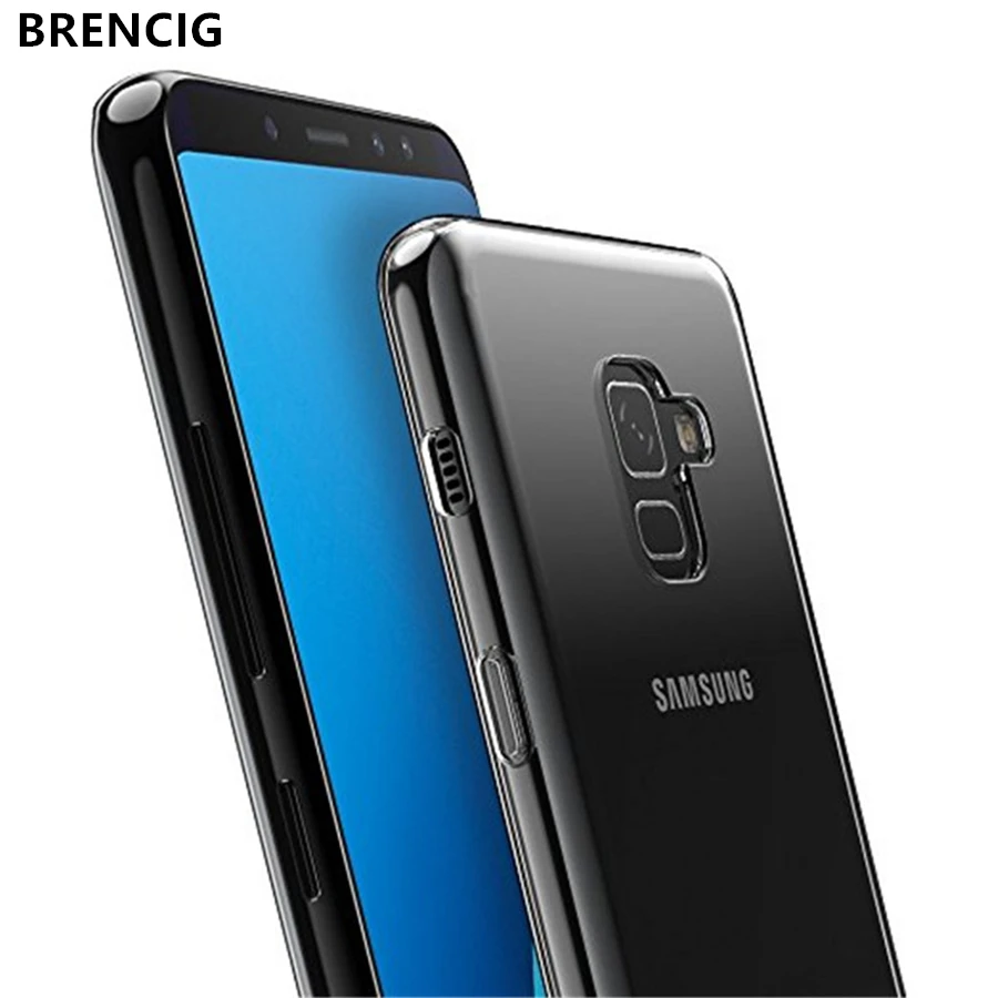 Прозрачный мягкий очищающий гель ТПУ чехол для samsung Galaxy A6 A8 + плюс A7 A9 2018