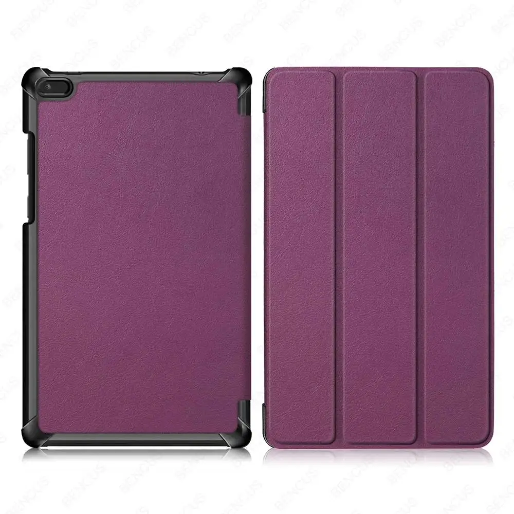 Тонкий магнитный складной чехол для lenovo Tab E8 TB-8304F1 из искусственной кожи чехол-подставка для lenovo Tab E8 чехол - Цвет: TB-8304-KST-Purple
