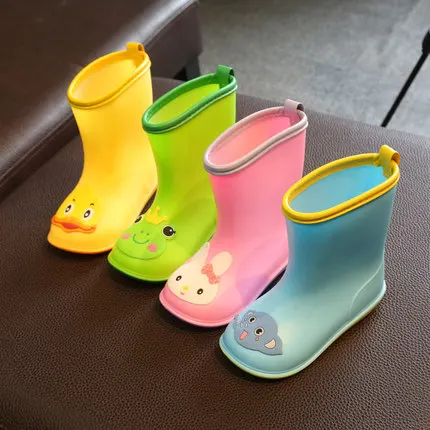 Детские непромокаемые сапоги для мальчиков и девочек легкие Нескользящие
