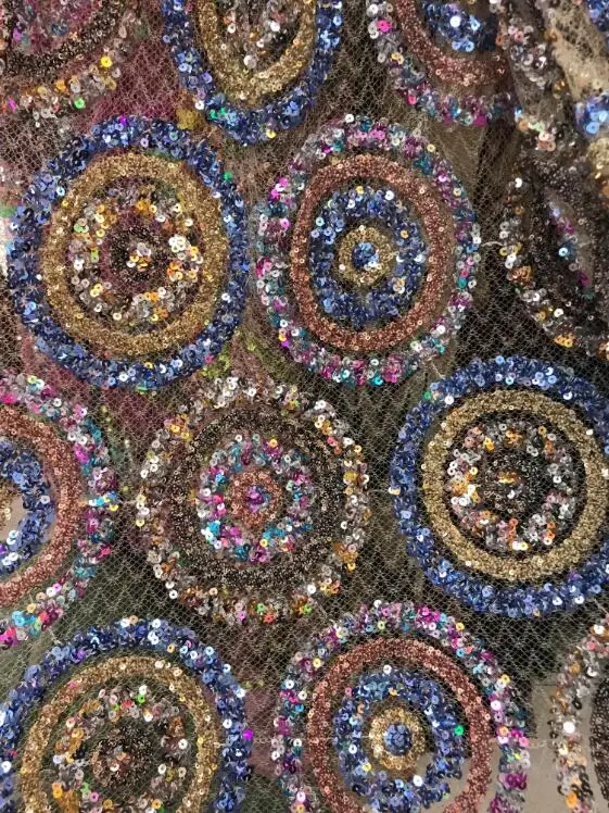 5 ярдов нигерийская Свадебная кружевная ткань высшего качества S18120330 французский