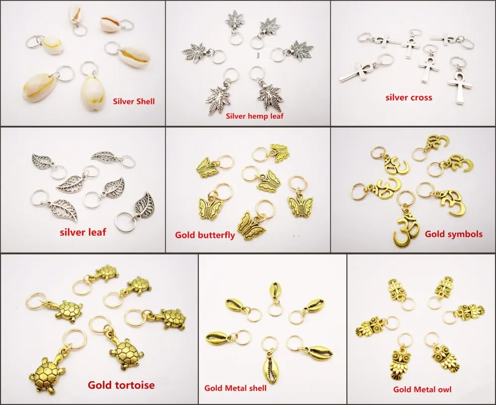 6 шт./упак. различными прелестями подвязанные лентой с объемной волной дредлоки