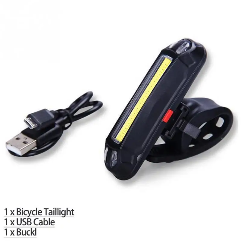 Велосипед светильник Usb на задней панели Перезаряжаемые светодиодный фонарь