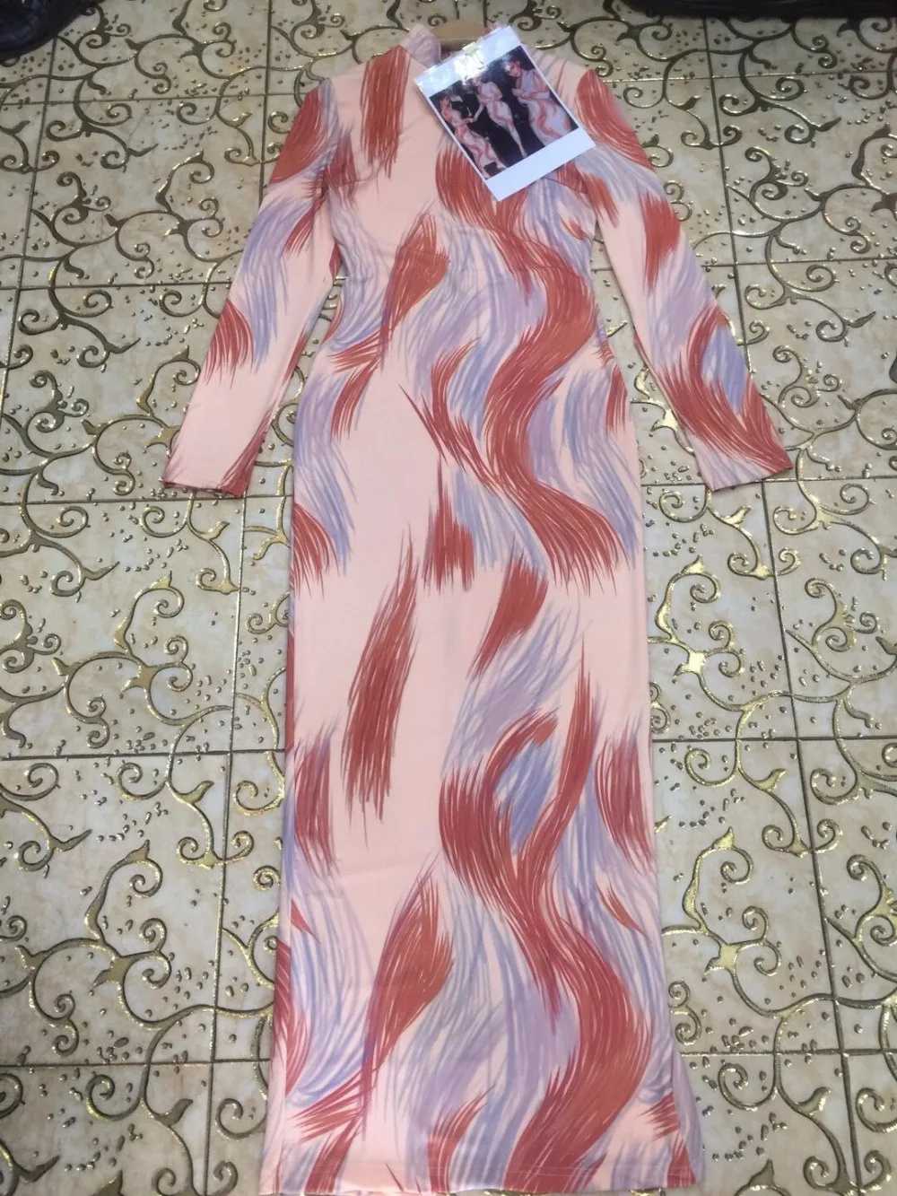 Топ QualitySexy женское платье О образным вырезом Полный оболочка Muiticolor район