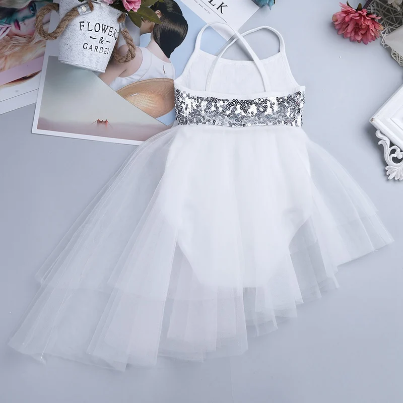 Новинка лета 2018 гимнастическое трико с блестящими блестками для девочек