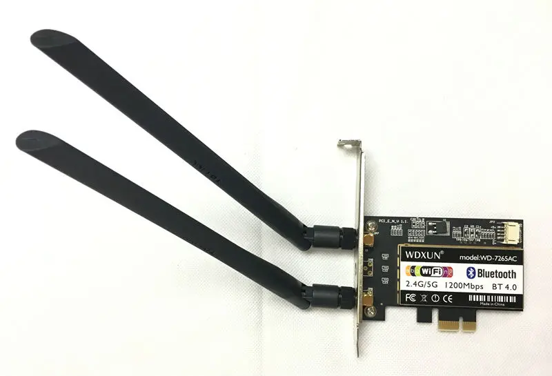 Настольная карта Двухдиапазонная 802.11AC 867 Мбит/с Bluetooth 4 0 Wi Fi Intel 7265NGW