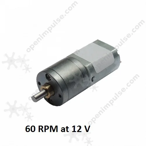JGA20 130 60 RPM at 12 V DC микро мотор редуктор (60rpm при 12В)|gearmotor|gearmotors dc |