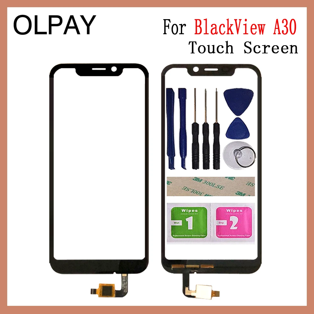OLPAY 5," сенсорный экран для BlackView A30 сенсорный экран дигитайзер Панель переднее стекло объектив сенсор инструменты Бесплатный клей+ салфетки