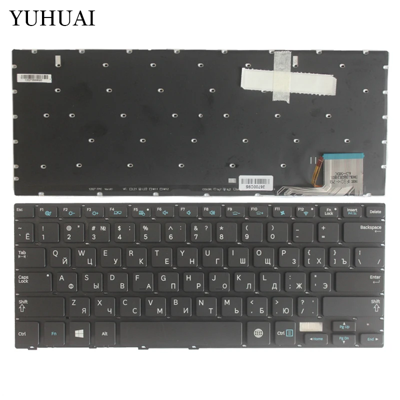 Новая русская клавиатура для Samsung 7 Ultra 730U3E NP730U3E 740U3E NP740U3E RU черная ноутбука с