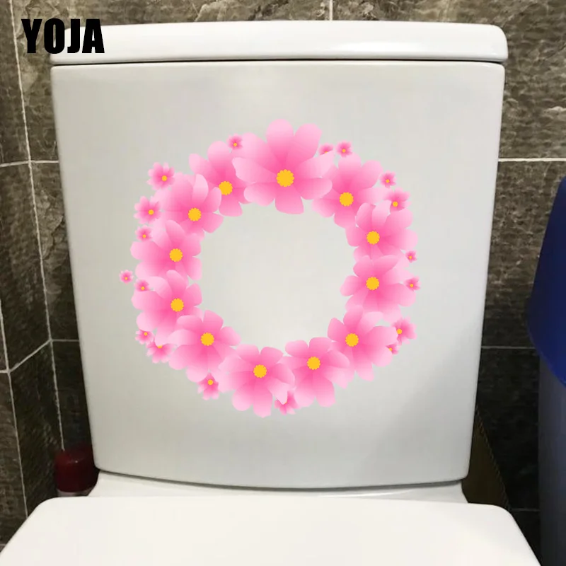 

Милая розовая гирлянда YOJA 23,6*23,4 см, украшение для спальни и девочки, модные наклейки для стен дома