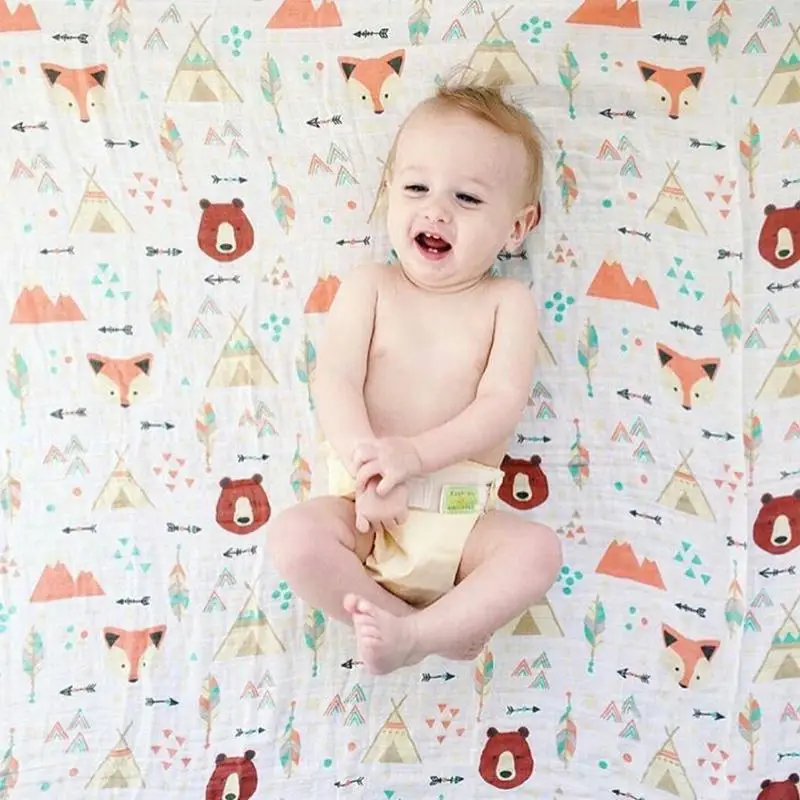 Одеяло детское из 120 хлопка х 100% см|muslin blanket|baby blanketblanket for newborn |