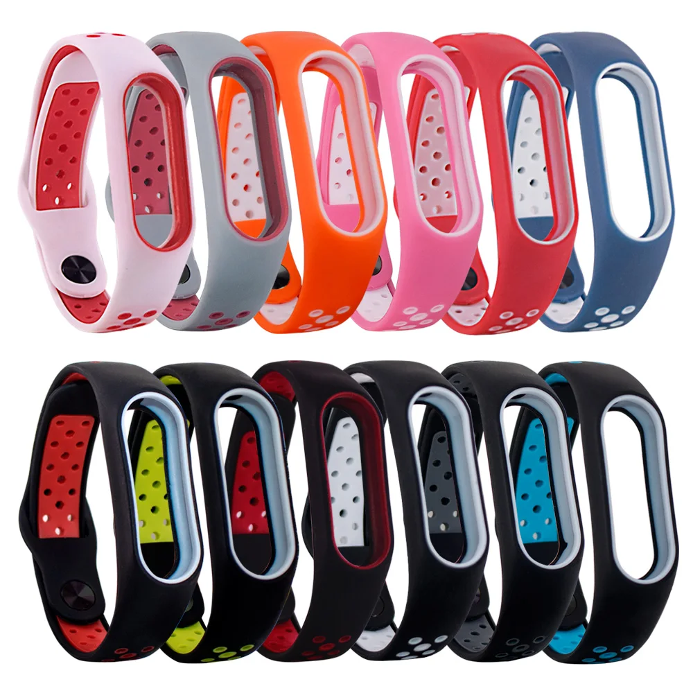 Новинка 2019 спортивный ремешок для Xiaomi Mi Band 2 браслет Цветной силиконовый сменный