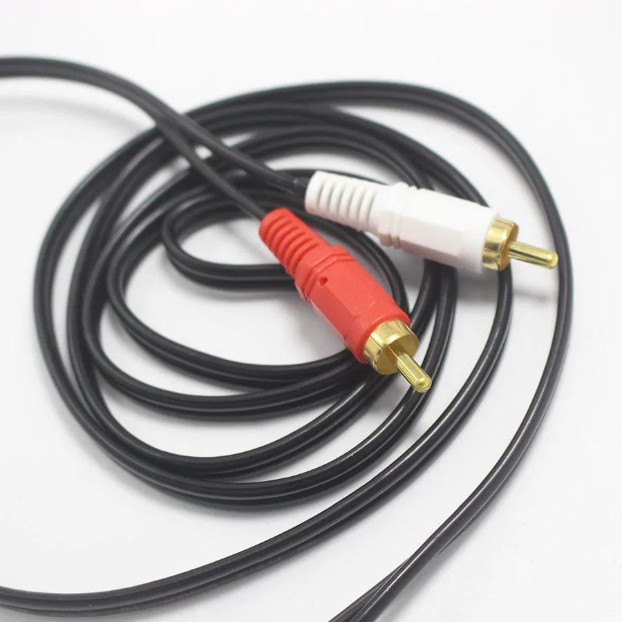 1pcs RCA Male to Plug 2 lotus Audio Cable Connector 1.5m / 3m Extension Cord AUX for Mp3 Pod Phone TV Receiver | Обустройство дома