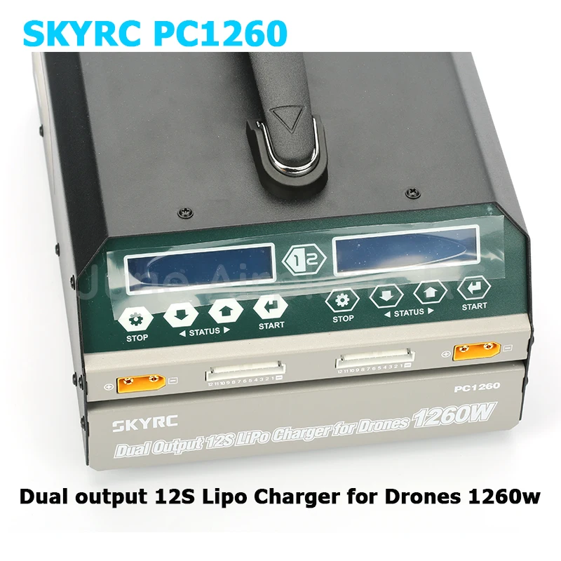 SKYRC PC1260 Двухканальное зарядное устройство 12S Lipo максимальная мощность заряда 1260