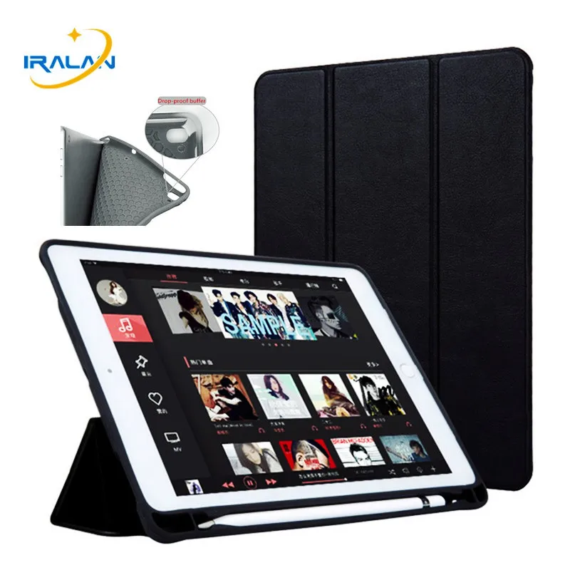 Оригинальный смарт чехол из искусственной кожи для iPad 9 7 2018 2017 Мягкий силиконовый