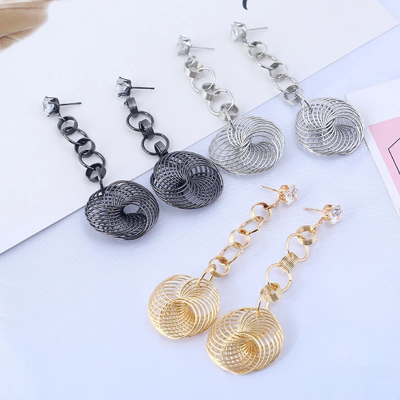 Стразы длинные кисточки кристаллы Серьги Сияющий очаровательный Glory независимых