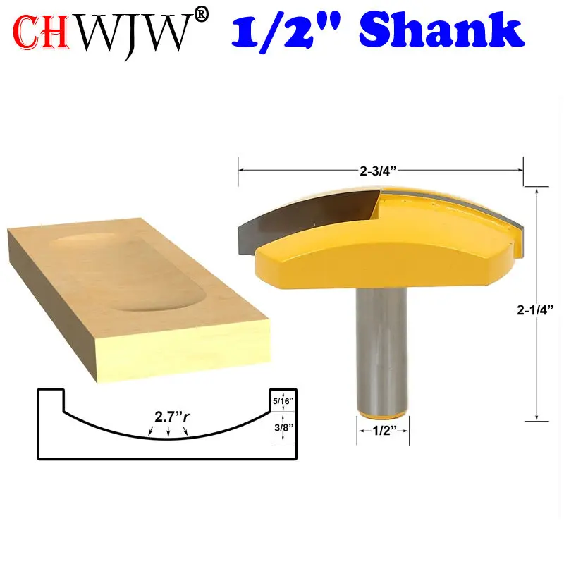 1 шт. буровое долото с хвостовиком 1/2 дюйма большая чаша-2 7 радиус-2-3/4 для