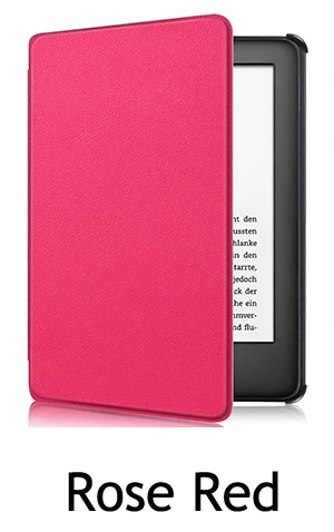 Rose Red Кожаный чехол для kindle Версия Электронная книга оболочка экран пленка pu кожа для kindle Молодежная версия - Цвет: Rose Red
