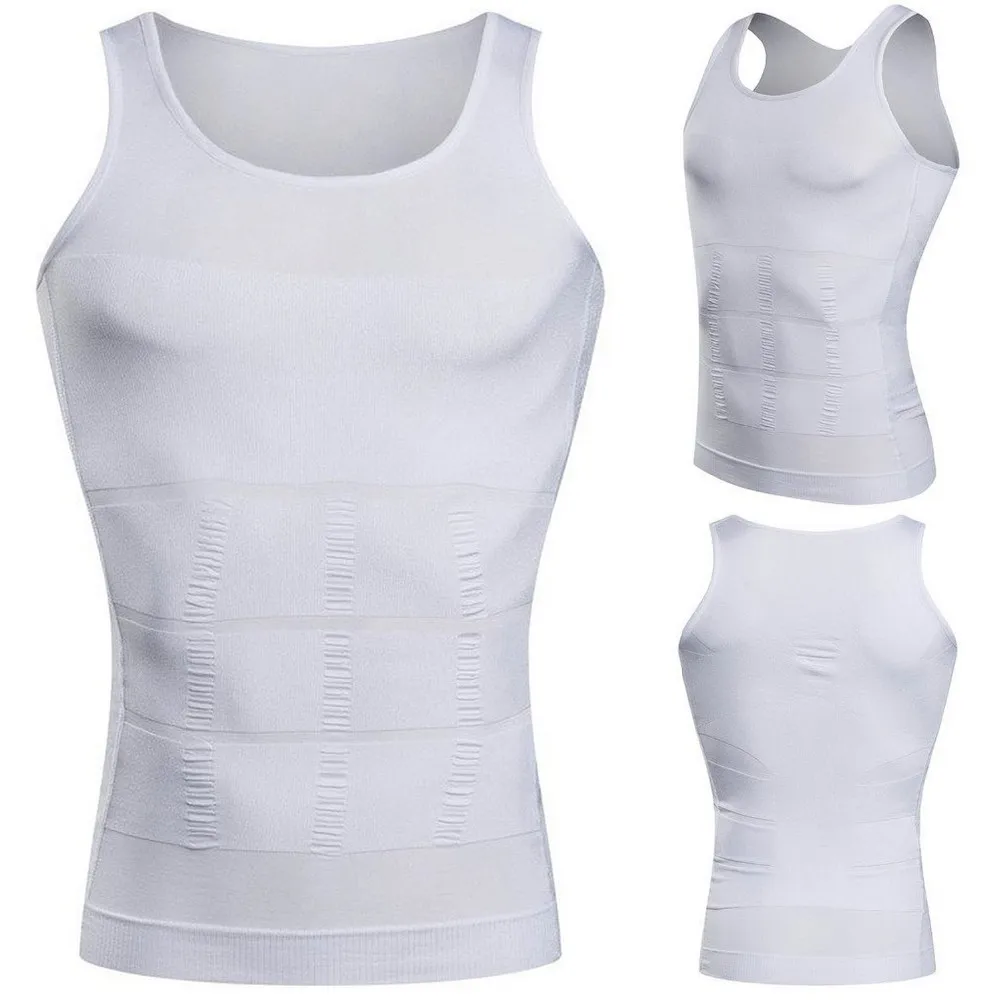 Men Slim Body Lift Shaper Belly Fatty BUSTER Underwear Vest Corset Compression 2018 New Dropshipping | Мужская одежда