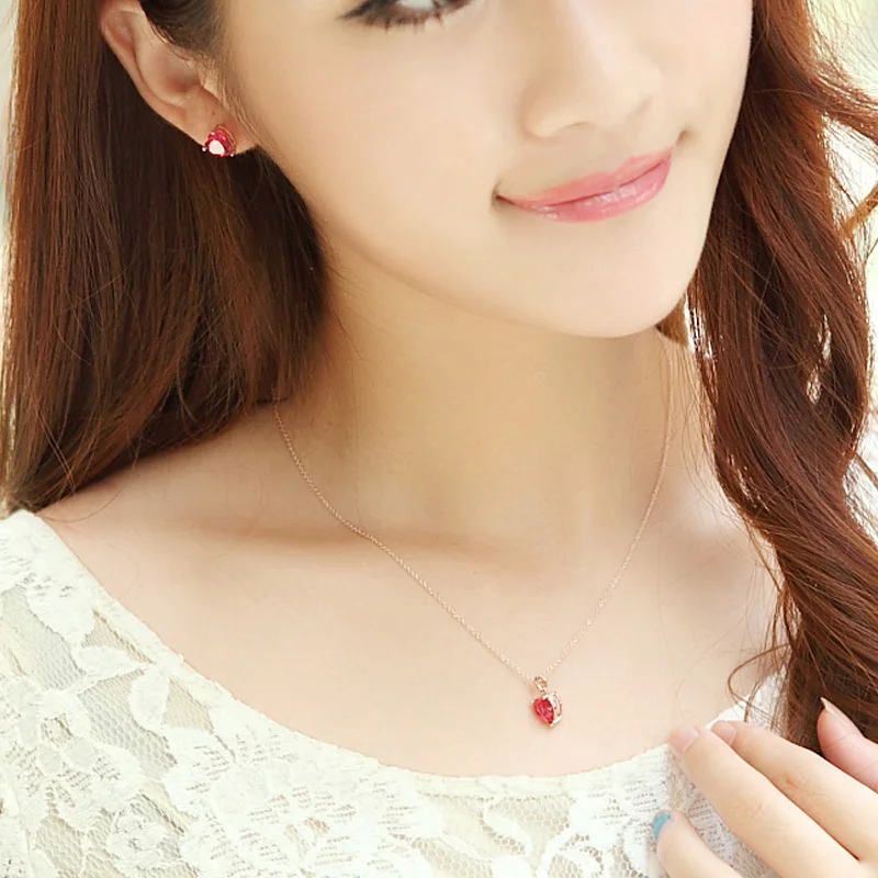 Милые Винтажные Украшения 15 мм * 8 ожерелье с сердцем и океаном роскошные золотые