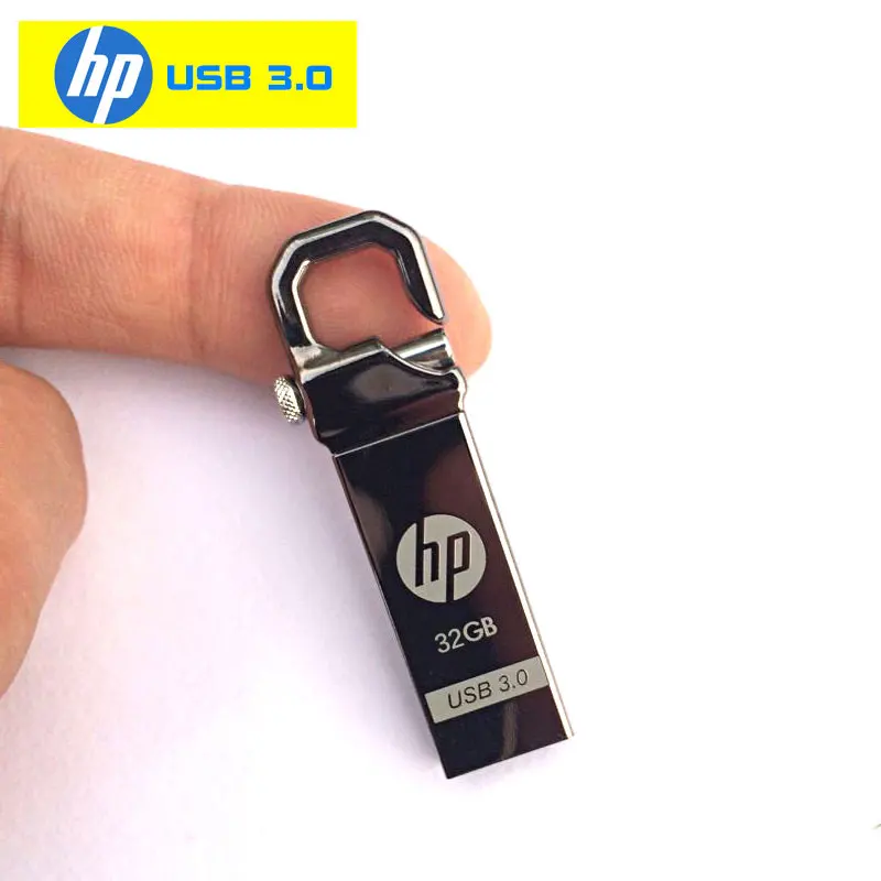 флешка 32 гб Hp x750w usb flash drive ГБ 3.0 pen высокой скорости металл USB Stick Pendrive Memory stick бизнес