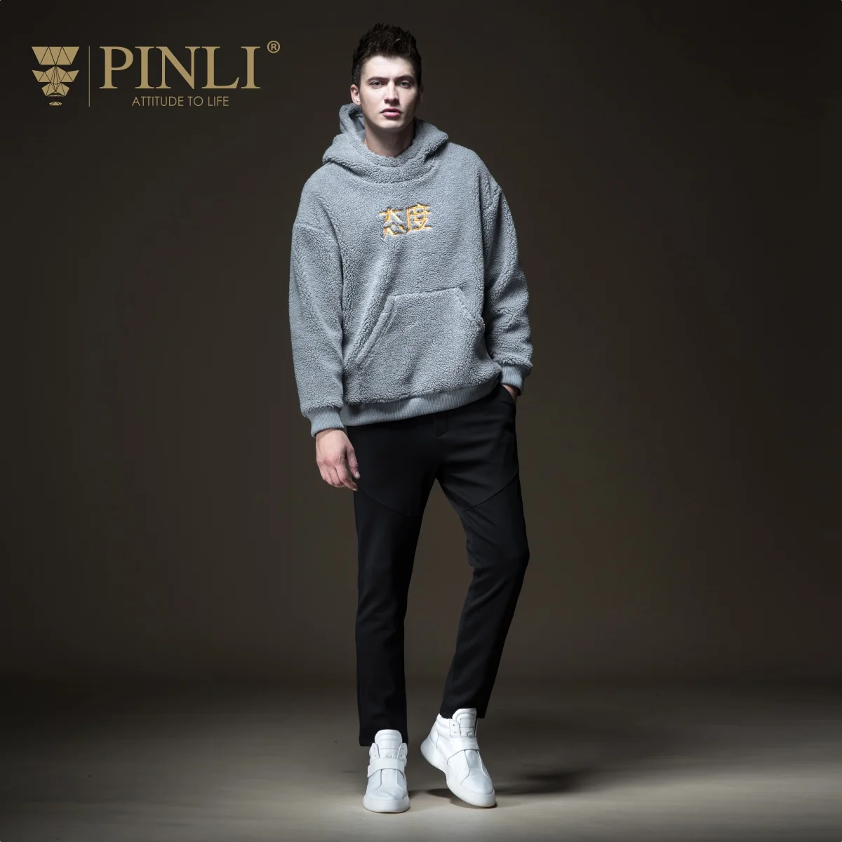 Брюки мужские для бега тактические Pinli Pin Li зимние новые стильные вельветовые и