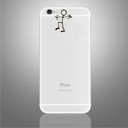 For iPhone6 B W(165) Мультфильм черный винил Стикеры s для iPhone X, для iPhone 6/7/8 Plus украшения кожного покрова для iPhone XS частичный стикер - Цвет: For iPhone6 B W(165)