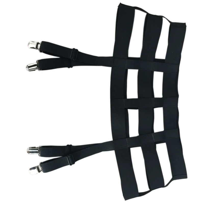 Эластичная черная подвязка с ремнем Пастельная Готическая Свадебная в стиле