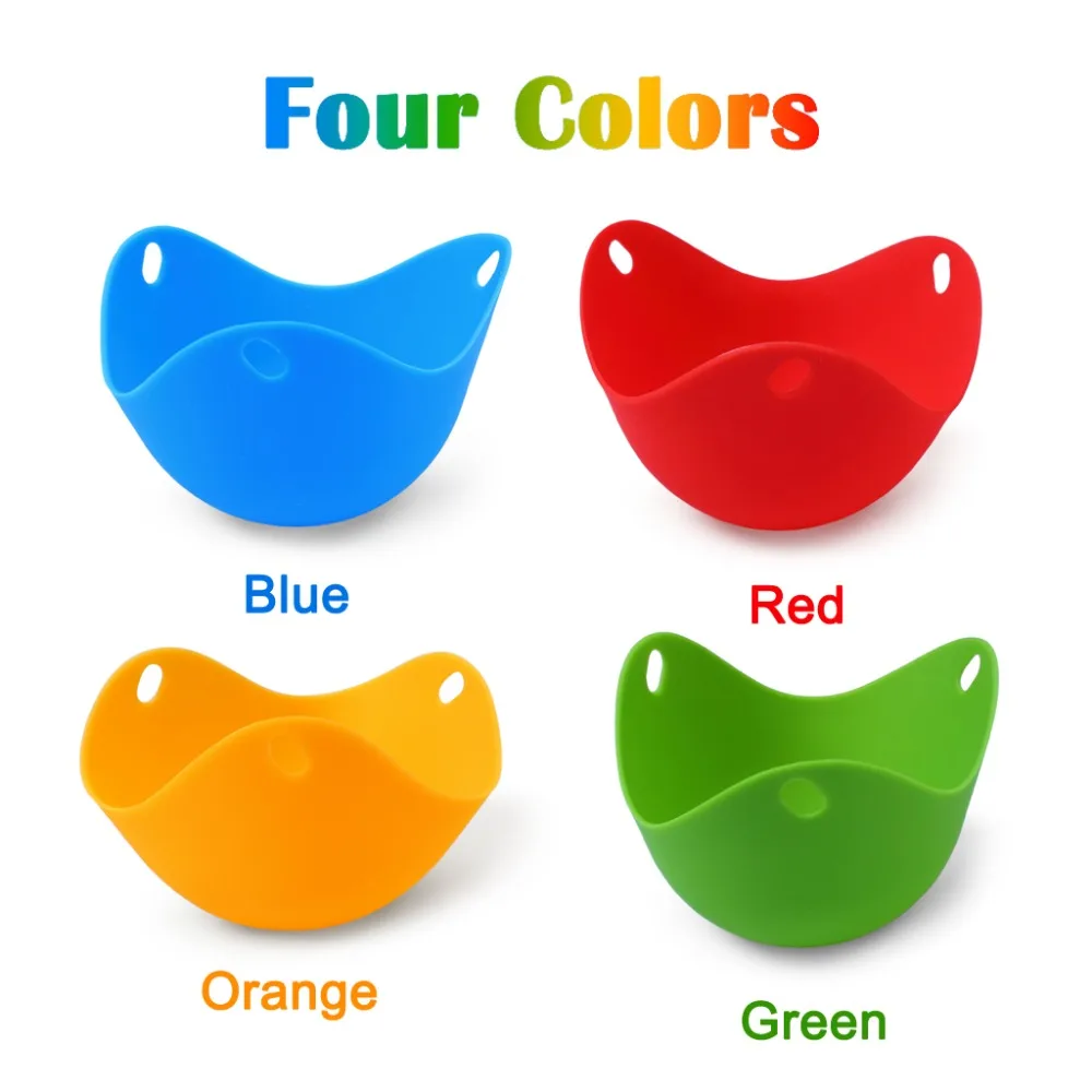 2 набора из 8 силиконовых чашек для браширования яиц с кольцом микроволновая печь