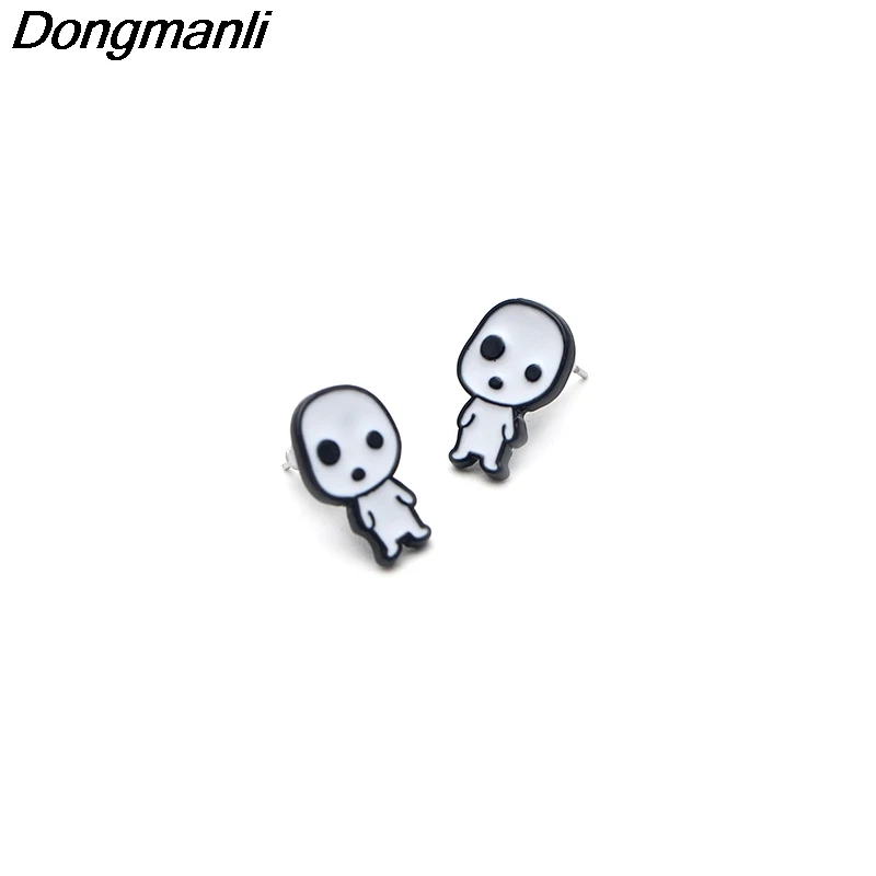 P3152 Dongmanli Specter нержавеющая сталь пирсинг для уха пусеты дети милые серьги женщин
