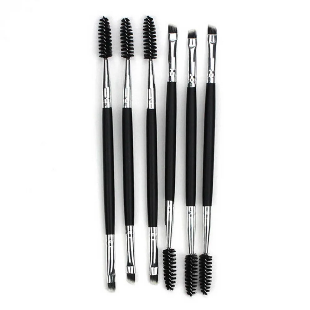 Двухсторонняя деревянная ручка кисть для бровей косметические кисти макияжа